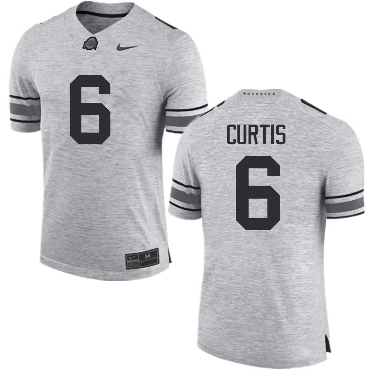 Kory Curtis Ohio State Buckeyes Men's NCAA #6 Nike Gray College Stitched Football Jersey HCA6856KZ